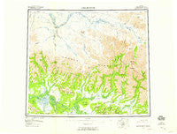Ambler River Alaska Historical topographic map, 1:250000 scale, 1 X 3 Degree, Year 1956