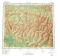 Ambler River Alaska Historical topographic map, 1:250000 scale, 1 X 3 Degree, Year 1956