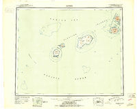Amukta Alaska Historical topographic map, 1:250000 scale, 1 X 2 Degree, Year 1951