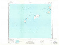 Amukta Alaska Historical topographic map, 1:250000 scale, 1 X 2 Degree, Year 1951