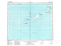 Amukta Alaska Historical topographic map, 1:250000 scale, 1 X 2 Degree, Year 1951
