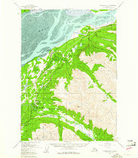 Anchorage B-7 Alaska Historical topographic map, 1:63360 scale, 15 X 15 Minute, Year 1960