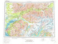 Anchorage Alaska Historical topographic map, 1:250000 scale, 1 X 3 Degree, Year 1979