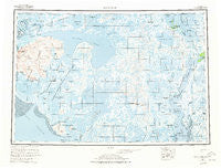 Baird Inlet Alaska Historical topographic map, 1:250000 scale, 1 X 3 Degree, Year 1954