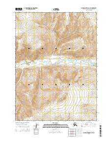 Baird Mountains D-2 NE Alaska Current topographic map, 1:25000 scale, 7.5 X 7.5 Minute, Year 2015