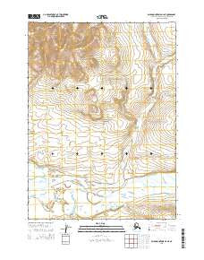 Baird Mountains D-4 NE Alaska Current topographic map, 1:25000 scale, 7.5 X 7.5 Minute, Year 2015