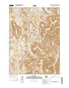 Baird Mountains D-5 SW Alaska Current topographic map, 1:25000 scale, 7.5 X 7.5 Minute, Year 2015