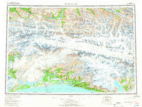 Bering Glacier Alaska Historical topographic map, 1:250000 scale, 1 X 3 Degree, Year 1959