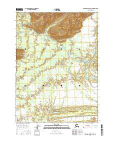 Bering Glacier A-6 NE Alaska Current topographic map, 1:25000 scale, 7.5 X 7.5 Minute, Year 2016