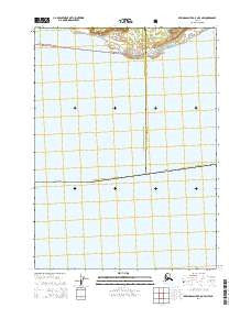 Bering Glacier A-8 OE S NW Alaska Current topographic map, 1:25000 scale, 7.5 X 7.5 Minute, Year 2014