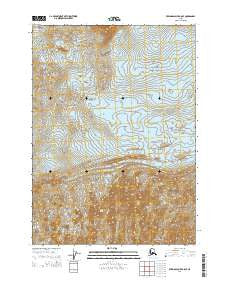 Bering Glacier B-8 SE Alaska Current topographic map, 1:25000 scale, 7.5 X 7.5 Minute, Year 2014