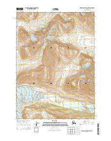 Bering Glacier D-6 NW Alaska Current topographic map, 1:25000 scale, 7.5 X 7.5 Minute, Year 2014