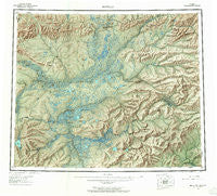 Bettles Alaska Historical topographic map, 1:250000 scale, 1 X 3 Degree, Year 1956