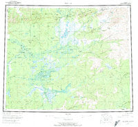 Bettles Alaska Historical topographic map, 1:250000 scale, 1 X 3 Degree, Year 1956