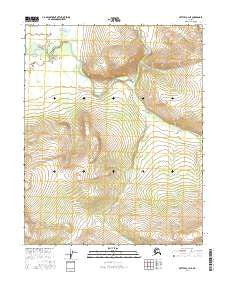 Bettles A-3 NE Alaska Current topographic map, 1:25000 scale, 7.5 X 7.5 Minute, Year 2016