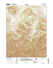 Bettles D-6 NW Alaska Current topographic map, 1:25000 scale, 7.5 X 7.5 Minute, Year 2016
