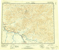 Big Delta Alaska Historical topographic map, 1:250000 scale, 1 X 3 Degree, Year 1951