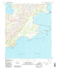 Blying Sound D-1 and D-2 Alaska Historical topographic map, 1:63360 scale, 15 X 15 Minute, Year 1951