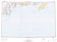 Blying Sound Alaska Historical topographic map, 1:250000 scale, 1 X 3 Degree, Year 1953
