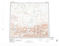 Chandler Lake Alaska Historical topographic map, 1:250000 scale, 1 X 3 Degree, Year 1956