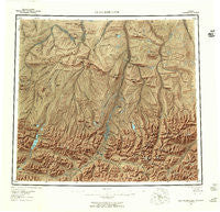Chandler Lake Alaska Historical topographic map, 1:250000 scale, 1 X 3 Degree, Year 1956