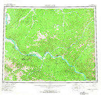 Charley River Alaska Historical topographic map, 1:250000 scale, 1 X 3 Degree, Year 1951