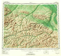 Circle Alaska Historical topographic map, 1:250000 scale, 1 X 3 Degree, Year 1955