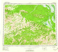 Circle Alaska Historical topographic map, 1:250000 scale, 1 X 3 Degree, Year 1955