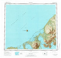 Cold Bay Alaska Historical topographic map, 1:250000 scale, 1 X 2 Degree, Year 1943