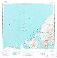 Cold Bay Alaska Historical topographic map, 1:250000 scale, 1 X 2 Degree, Year 1943