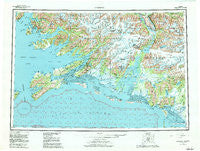 Cordova Alaska Historical topographic map, 1:250000 scale, 1 X 3 Degree, Year 1959