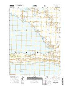 Cordova A-1 SE Alaska Current topographic map, 1:25000 scale, 7.5 X 7.5 Minute, Year 2014