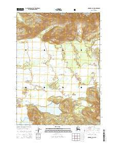 Cordova B-2 NE Alaska Current topographic map, 1:25000 scale, 7.5 X 7.5 Minute, Year 2014