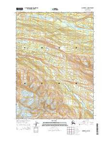 Cordova D-1 NE Alaska Current topographic map, 1:25000 scale, 7.5 X 7.5 Minute, Year 2014