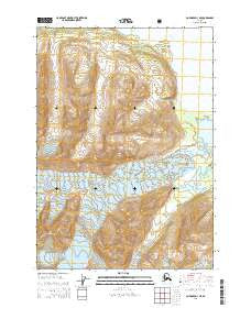 Cordova D-3 NE Alaska Current topographic map, 1:25000 scale, 7.5 X 7.5 Minute, Year 2014
