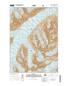 Cordova D-4 NW Alaska Current topographic map, 1:25000 scale, 7.5 X 7.5 Minute, Year 2014