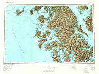 Craig Alaska Historical topographic map, 1:250000 scale, 1 X 2 Degree, Year 1957