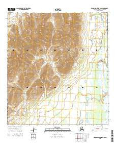 De Long Mountains A-1 SW Alaska Current topographic map, 1:25000 scale, 7.5 X 7.5 Minute, Year 2015
