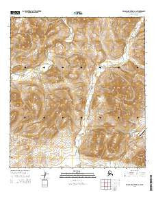 De Long Mountains A-2 SW Alaska Current topographic map, 1:25000 scale, 7.5 X 7.5 Minute, Year 2015