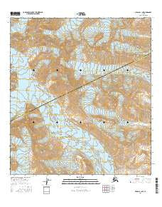 Denali A-1 NE Alaska Current topographic map, 1:25000 scale, 7.5 X 7.5 Minute, Year 2016
