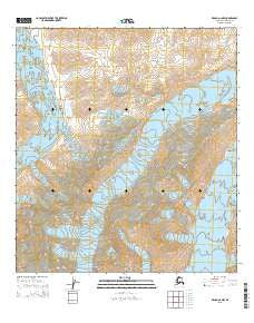 Denali A-2 NW Alaska Current topographic map, 1:25000 scale, 7.5 X 7.5 Minute, Year 2015