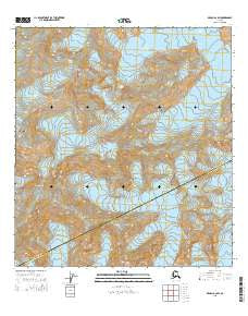 Denali A-2 SW Alaska Current topographic map, 1:25000 scale, 7.5 X 7.5 Minute, Year 2015