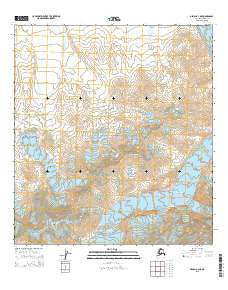 Denali A-3 NE Alaska Current topographic map, 1:25000 scale, 7.5 X 7.5 Minute, Year 2015