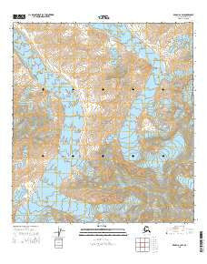 Denali A-3 SW Alaska Current topographic map, 1:25000 scale, 7.5 X 7.5 Minute, Year 2015