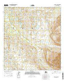 Denali A-4 NE Alaska Current topographic map, 1:25000 scale, 7.5 X 7.5 Minute, Year 2015