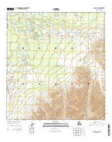 Denali A-4 SW Alaska Current topographic map, 1:25000 scale, 7.5 X 7.5 Minute, Year 2015