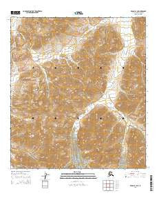 Denali B-1 NE Alaska Current topographic map, 1:25000 scale, 7.5 X 7.5 Minute, Year 2015