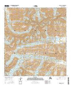 Denali B-1 SE Alaska Current topographic map, 1:25000 scale, 7.5 X 7.5 Minute, Year 2016