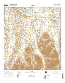 Denali B-2 SW Alaska Current topographic map, 1:25000 scale, 7.5 X 7.5 Minute, Year 2015
