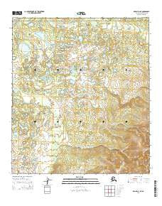 Denali D-2 NE Alaska Current topographic map, 1:25000 scale, 7.5 X 7.5 Minute, Year 2015